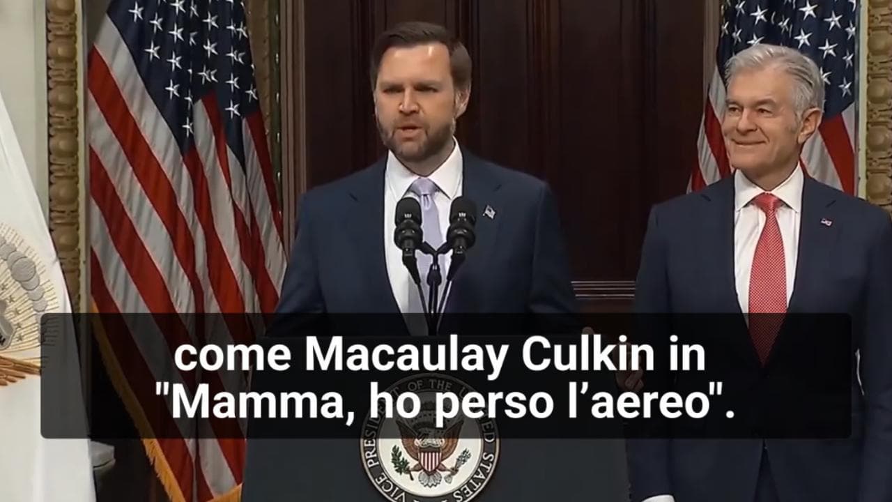 Vance: "Casa Bianca vuota senza Trump, mi sento come Macaulay Culkin in 'Mamma ho perso l'aereo'"