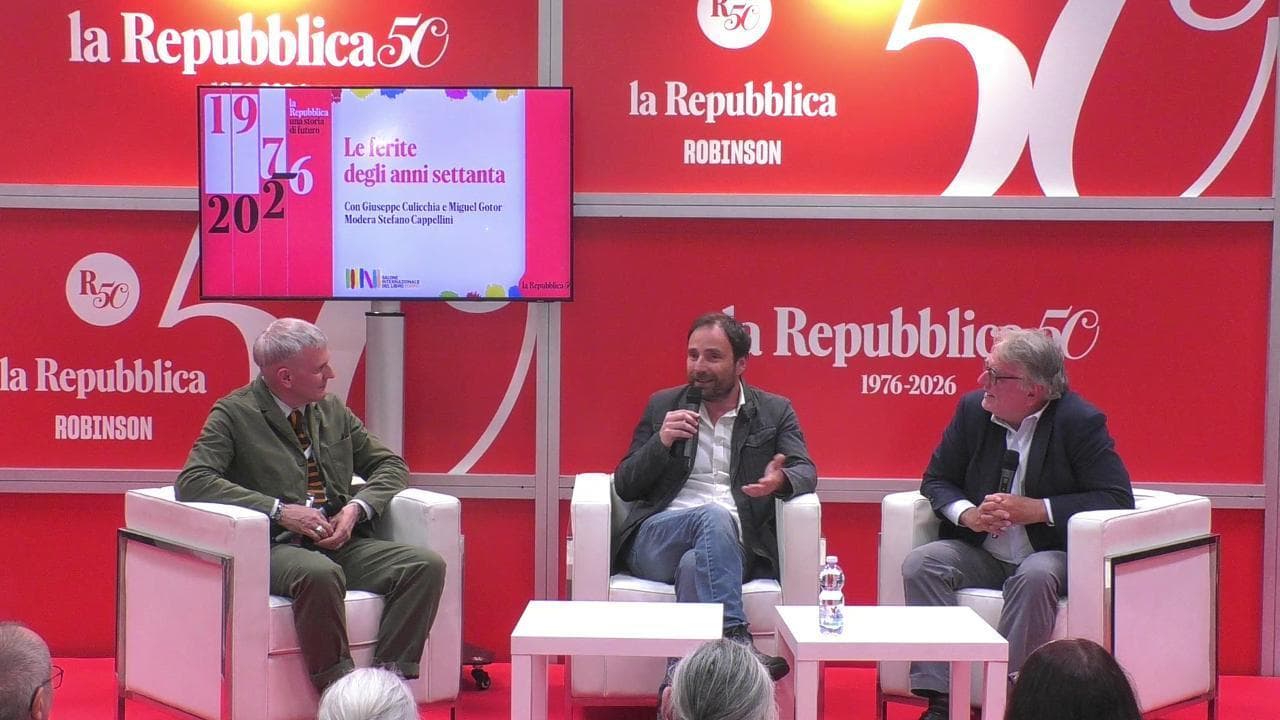 "Le ferite degli anni Settanta": confronto tra Giuseppe Culicchia e Miguel Gotor al Salone del libro