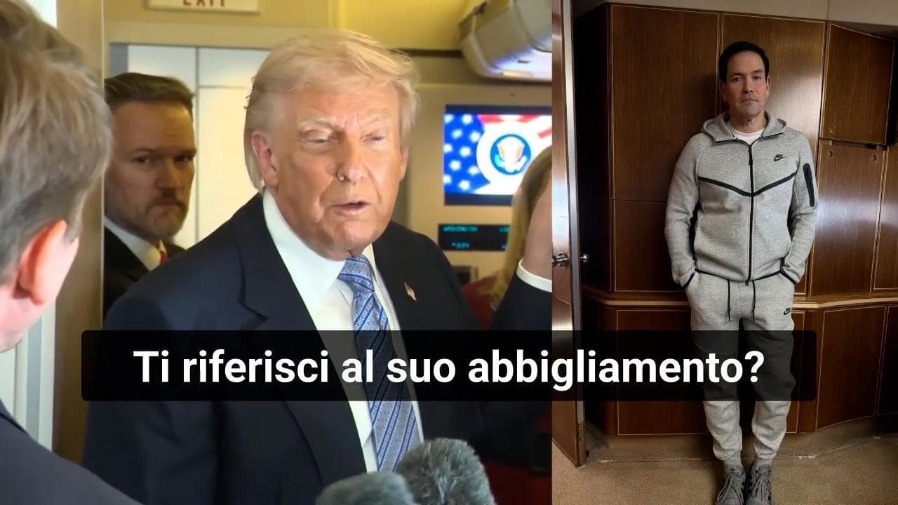 Trump commenta la tuta di Rubio (la stessa di Maduro al momento della cattura): "Gli sta molto bene"