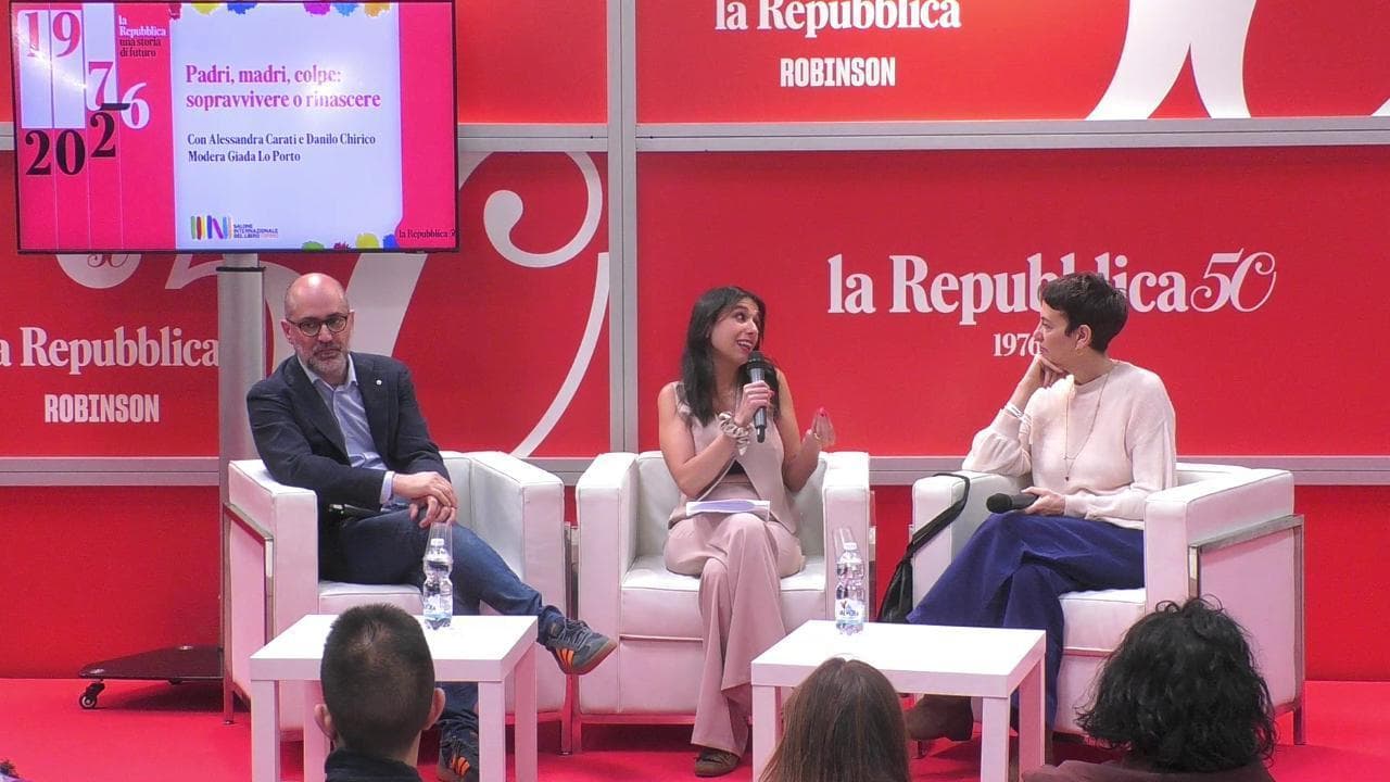Salone del libro, Carati e Chirico: "Padri, madri, colpe: sopravvivere o rinascere"