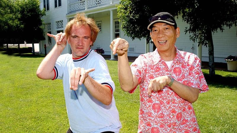Quentin Tarantino e Yuen Woo-ping all’epoca di Kill Bill: il film uscì in due parti nel 2003 e nel 2004 (Jeff Kravitz / getty images)