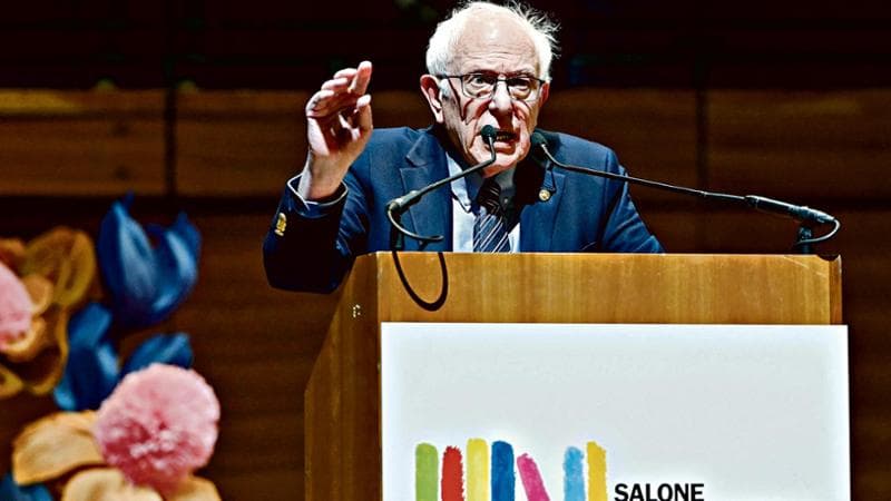 Il senatore Bernie Sanders al Salone del libro di Torino
