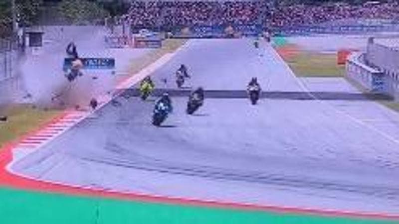 La terribile carambola del Gp di Catalunya