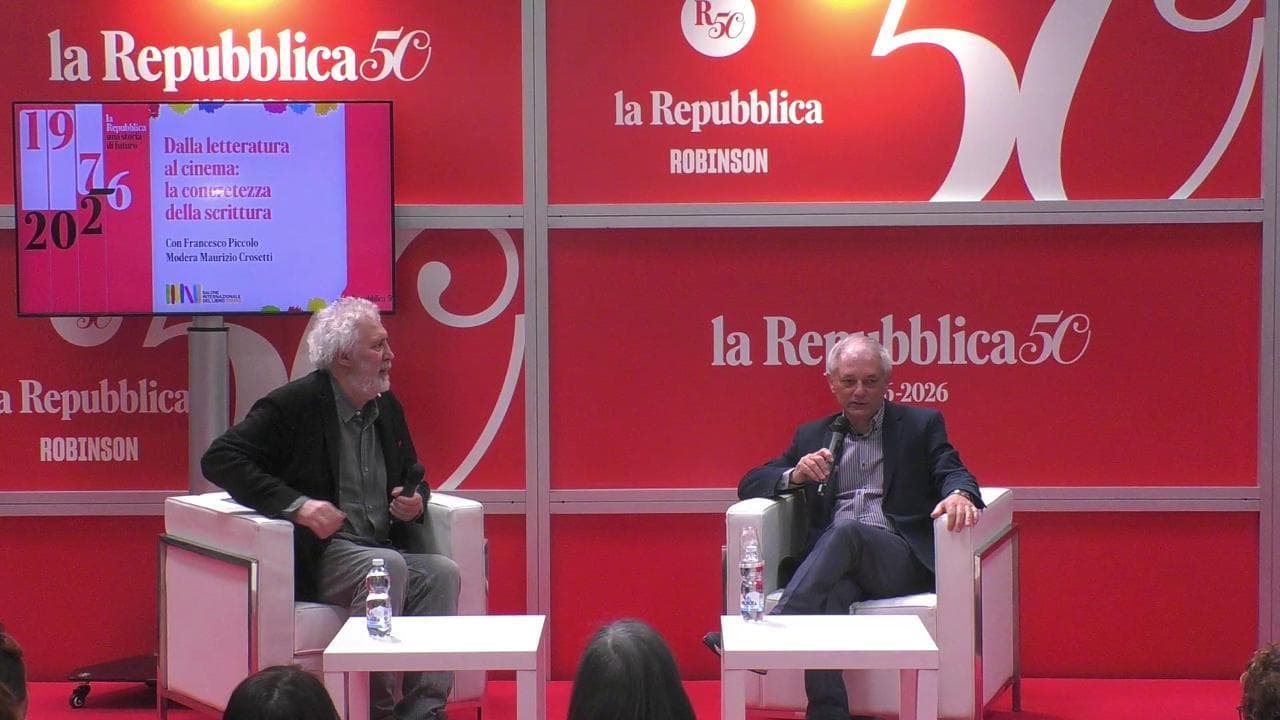 Piccolo al Salone del libro: "Dalla letteratura al cinema: la concretezza della scrittura"