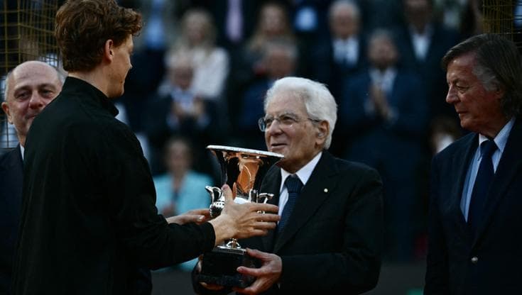 Sinner con il presidente Mattarella