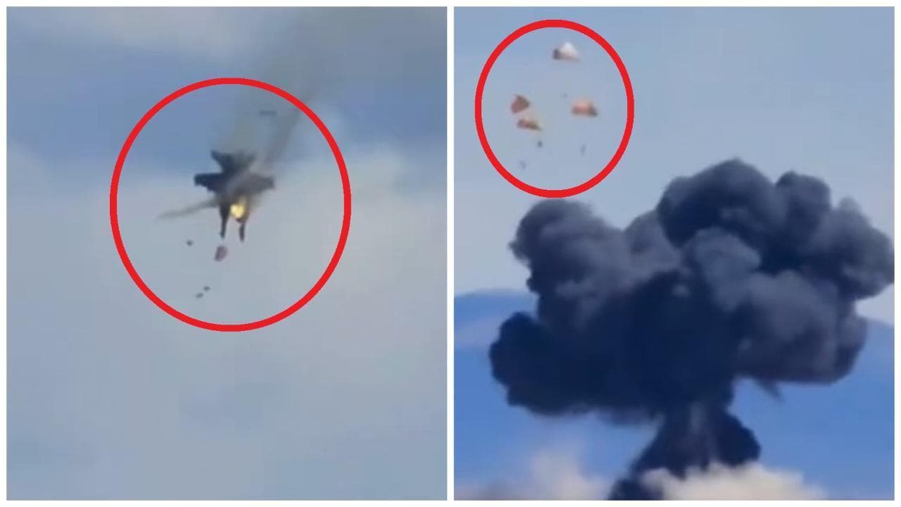 Due jet della Marina Usa si scontrano in volo durante l'air show: quattro militari si lanciano col paracadute