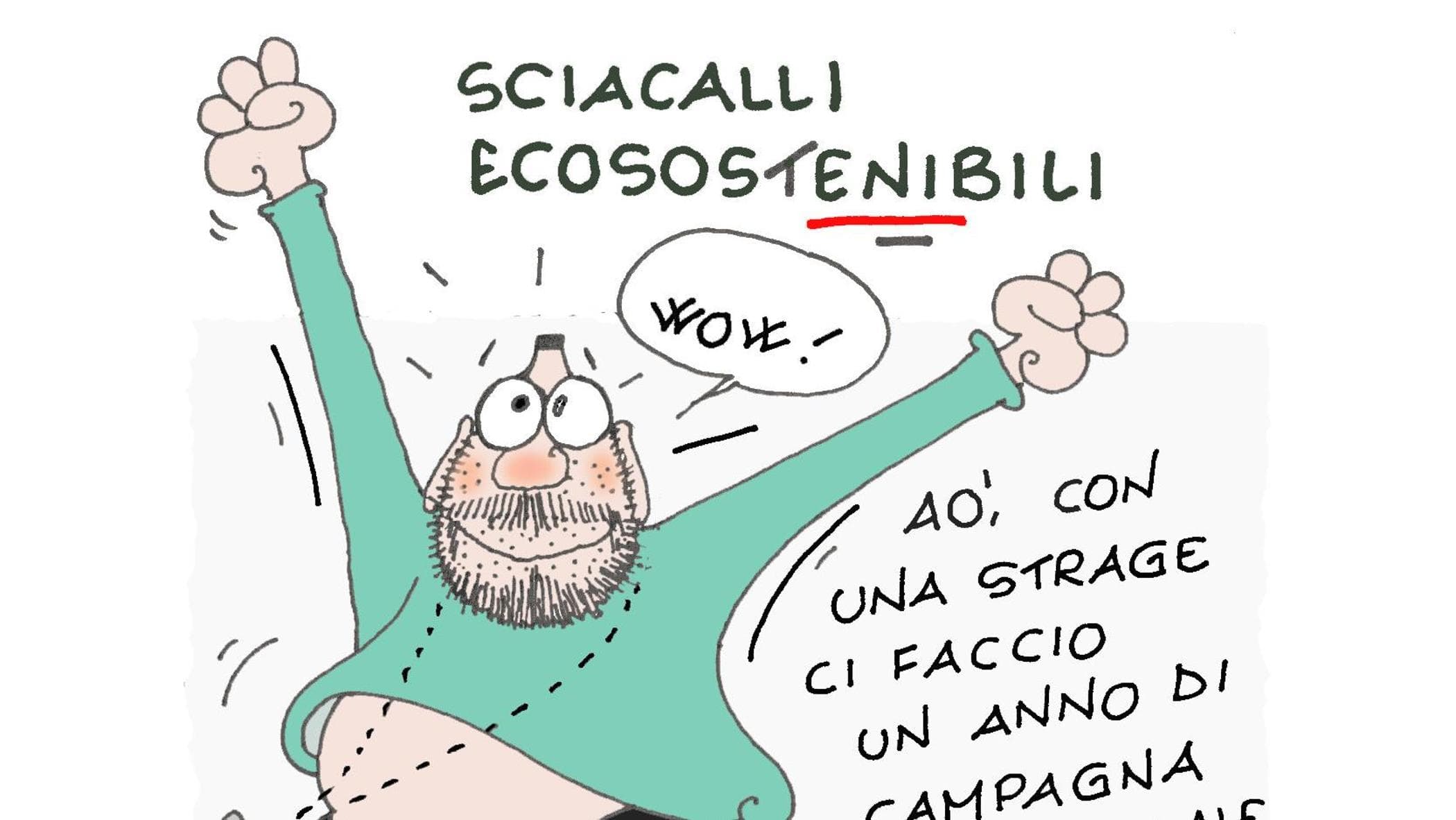 Salvini e l’attentato di Modena: la vignetta di Ellekappa