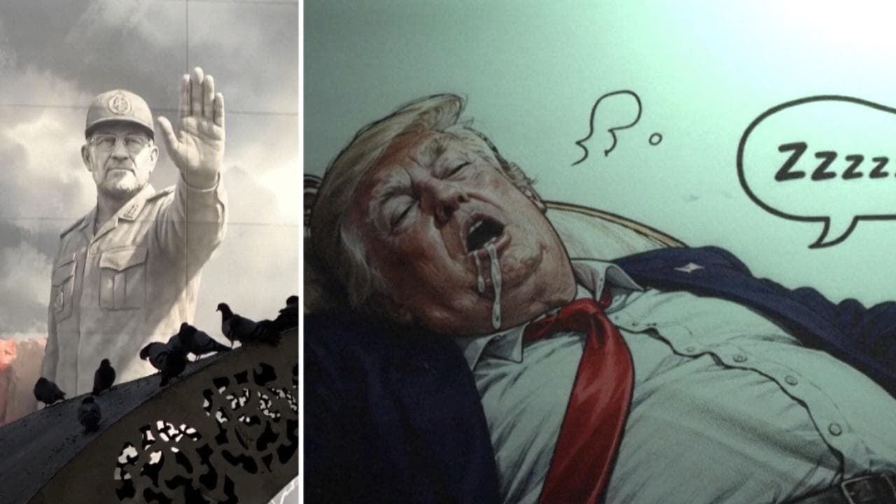 Striscioni, gigantografie e slogan: a Teheran la propaganda anti-Trump tra resilienza e ironia