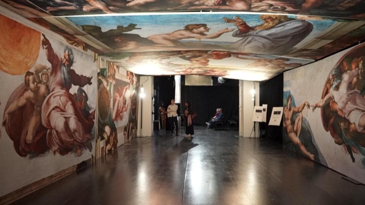 La cappella Sistina di Michelangelo "rivive" nella spettacolare mostra di Londra