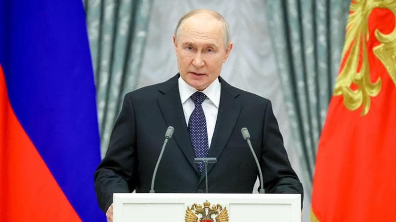 Mosca, 21 maggio: il presidente russo Vladimir Putin al Cremlino