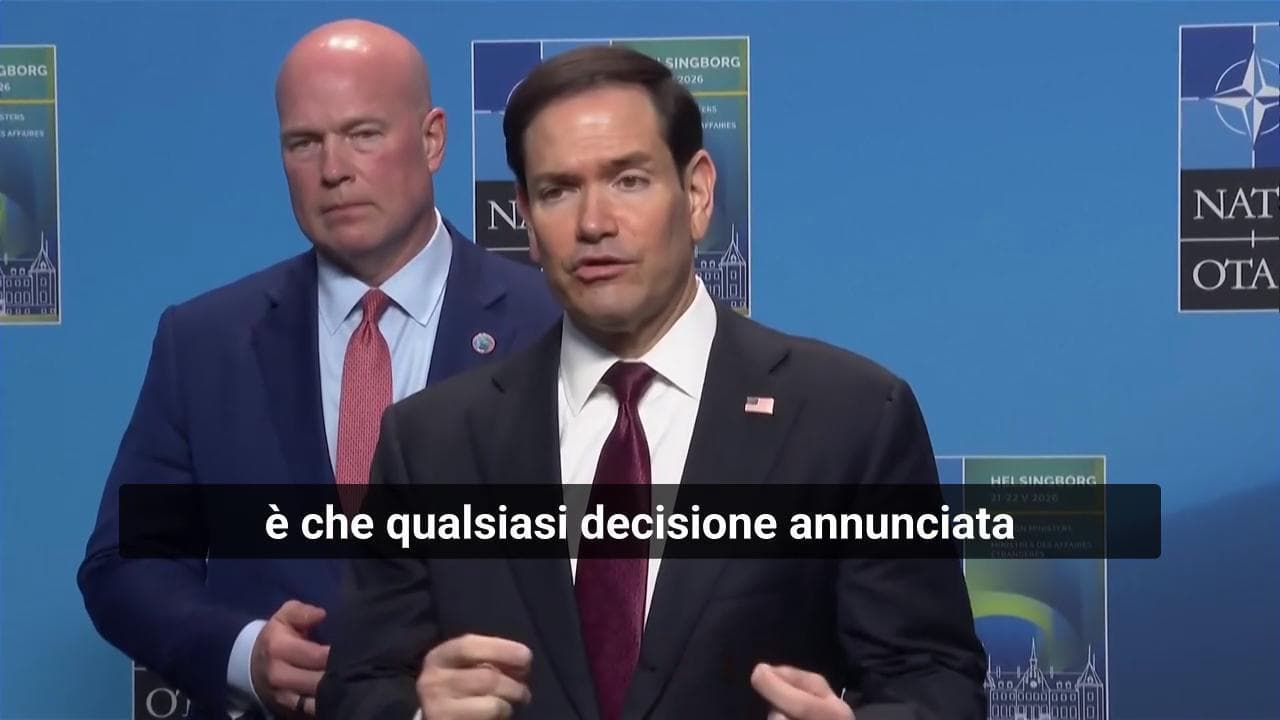 Rubio: "Presenza soldati Usa in Ue verrà rivista. Si sapeva, non è piano scritto su un tovagliolo"