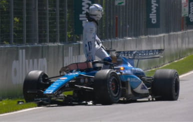 Albon coinvolto in un incidente con una marmotta durante le prove libere del GP del Canada di F1, un episodio già accaduto in passato.1