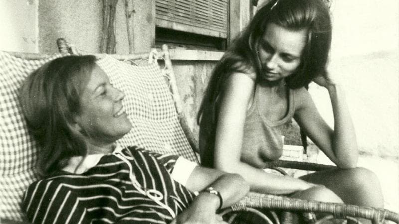 Ingeborg Bachmann e Fleur Jaeggy, inizio anni '70,&nbsp;in una foto di Roberto Calasso
