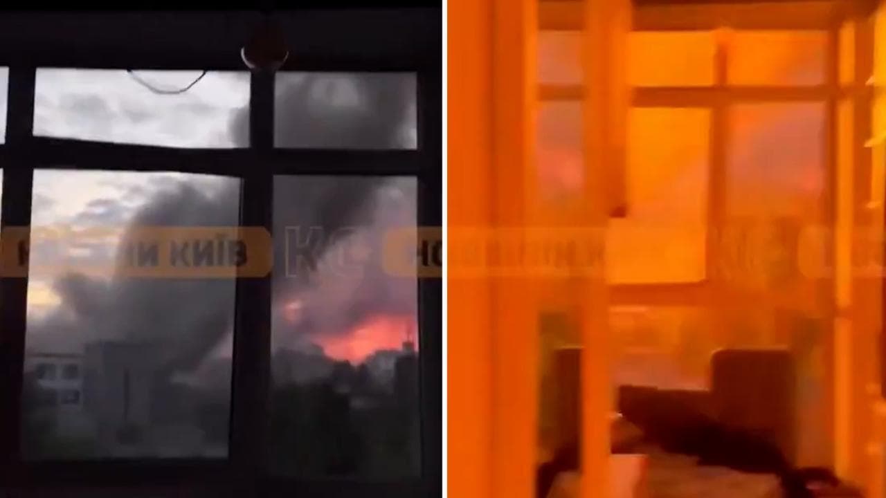 Kiev, il secondo missile arriva un istante dopo il primo: il video dall'interno di una casa