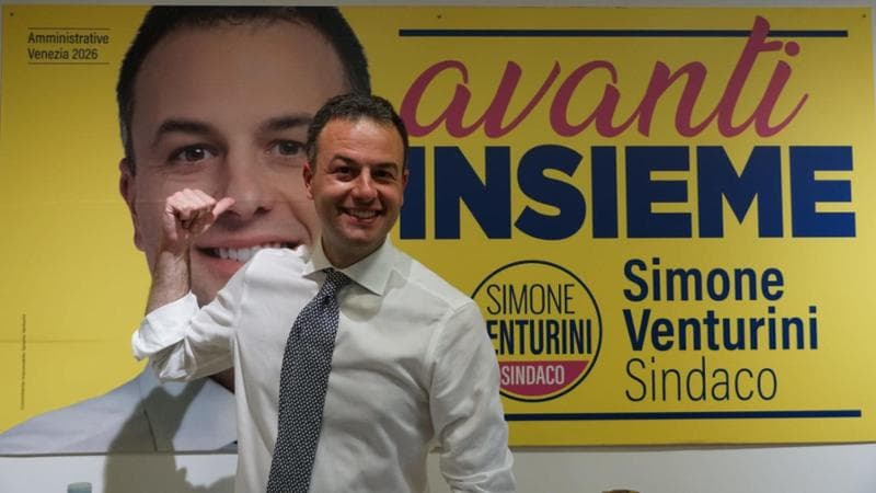 Venezia, 25 maggio: Simone Venturini, eletto sindaco