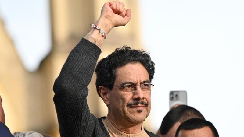 Iván Cepeda, 63 anni, è il candidato presidente di Pacto Histórico, il partito di sinistra dell’attuale leader della Colombia, Gustavo Petro. Alejandro GONZALEZ / AFP via Getty Images