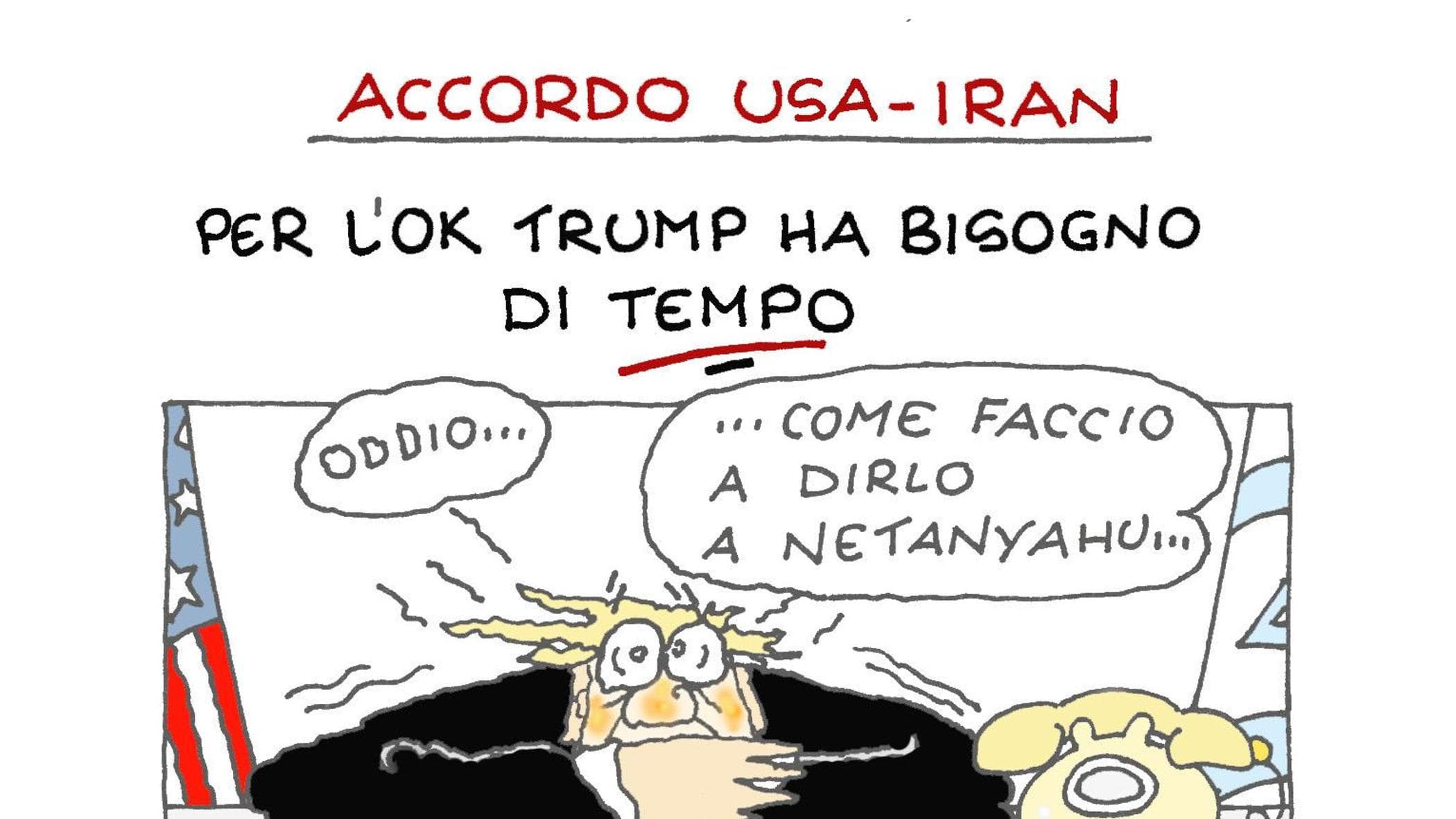 L’accordo Usa-Iran raccontato da Ellekappa
