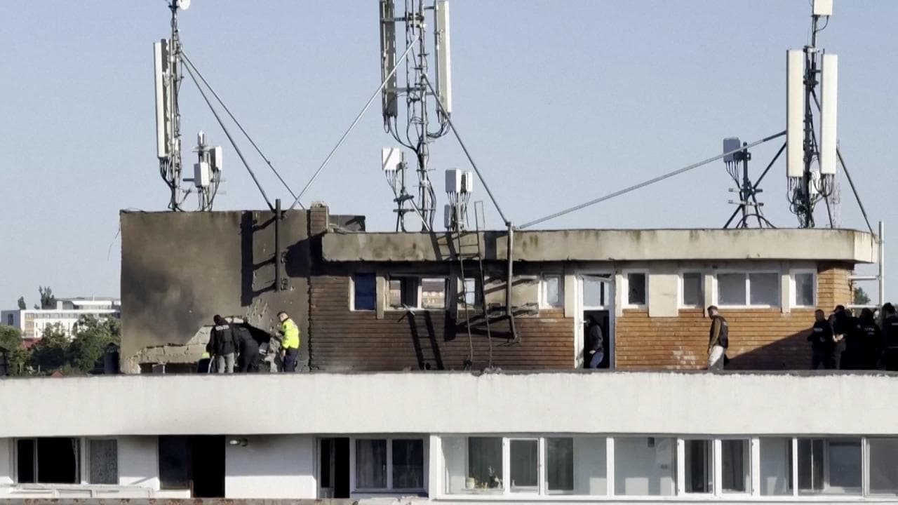 Romania: i danni sulla palazzina di Galati colpita dal drone russo