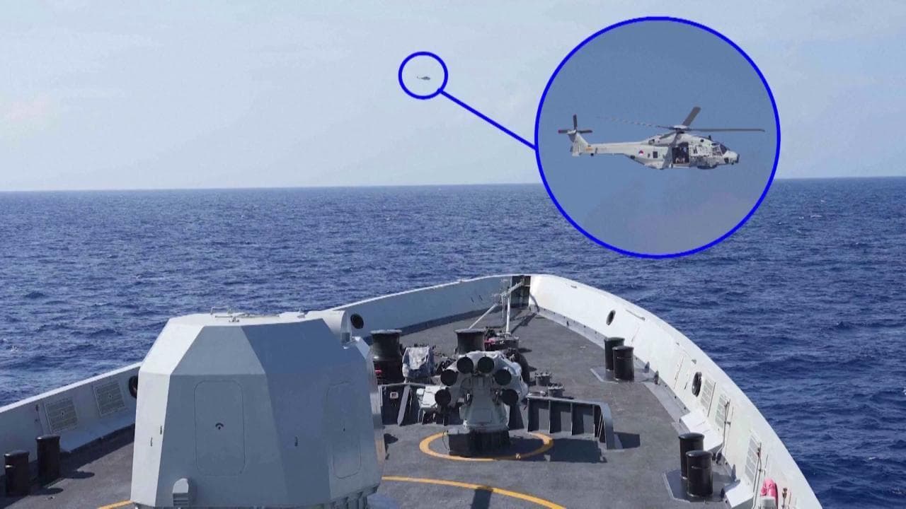 Cina, il video contro nave ed elicottero olandesi: "Violato il nostro spazio aereo"