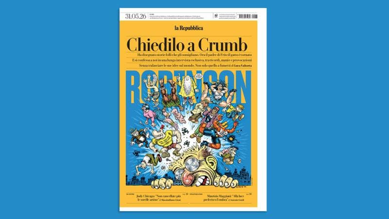 Il mondo disegnato da Robert Crumb, l’intervista esclusiva su Robinson