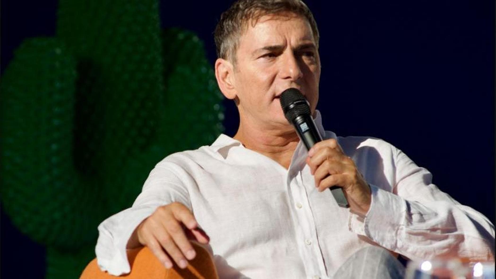 Marco Liorni durante un intervento pubblico