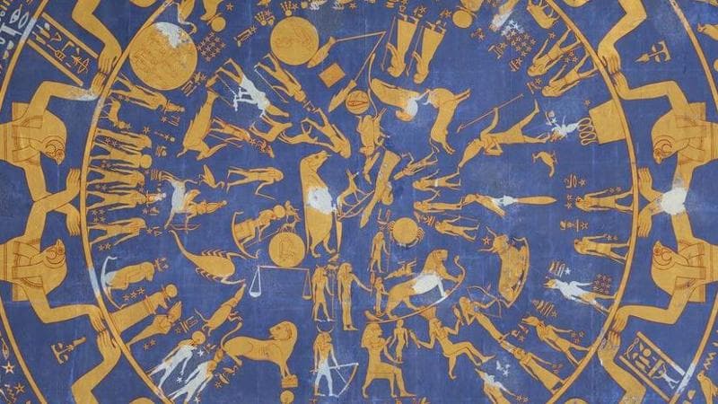 Rendering di un'immagine proveniente da Dendera su un soffitto del Neues Museum © Staatliche Museen zu Berlin, Ägyptisches Museum und Papyrussammlung