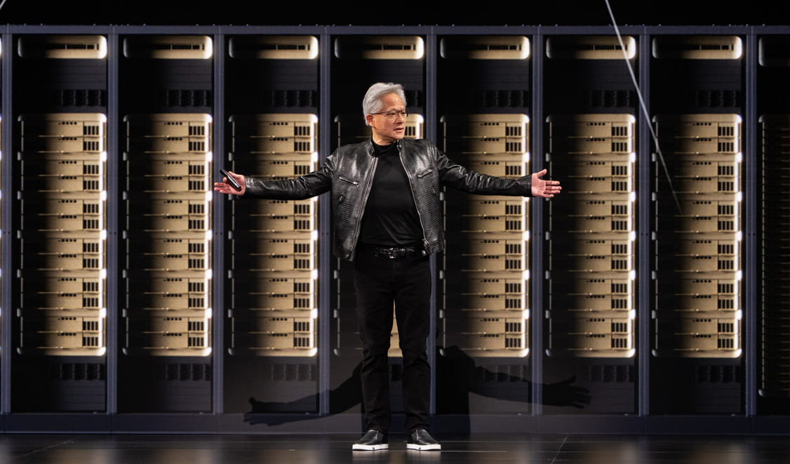 Jensen Huang durante la presentazione