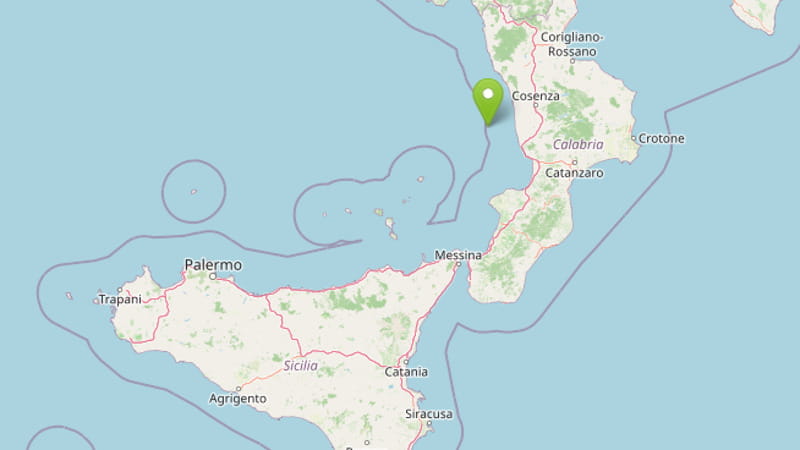 Anteprima: Forte terremoto davanti alle coste della Calabria: magnitudo 6.2 con epicentro in mare