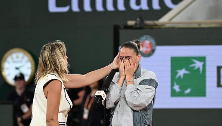 Kostuyk in lacrime