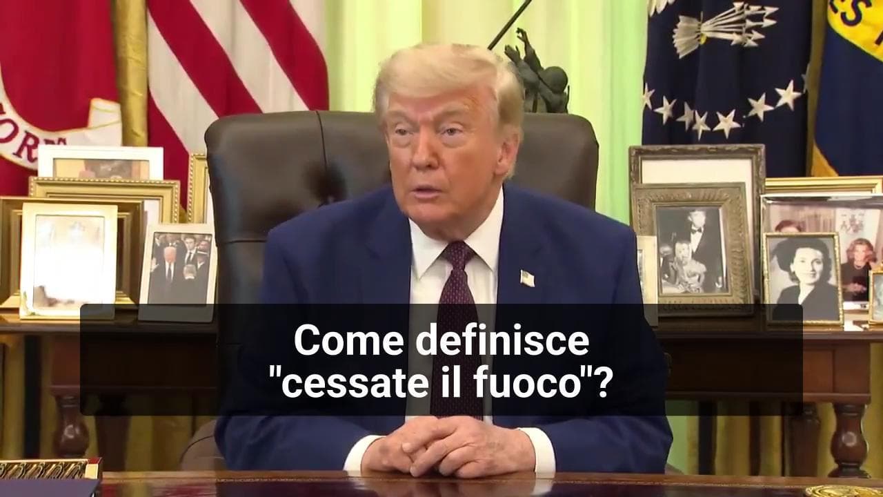 Medio Oriente, Trump: "In quell'area del mondo, il cessate il fuoco è quando si spara un po' meno"