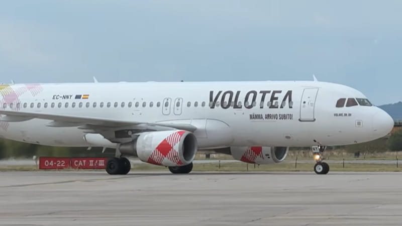 Un Airbus A320 di Volotea