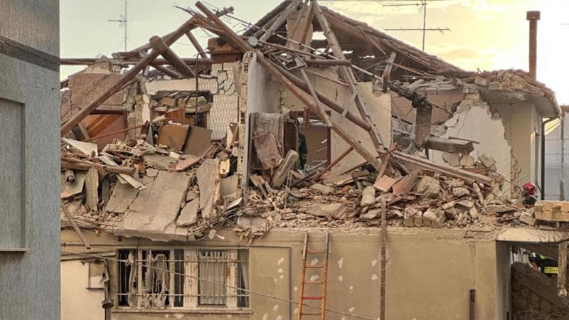 Porto Sant’Elpidio, crolla un edificio dopo un'esplosione: tre morti e due feriti