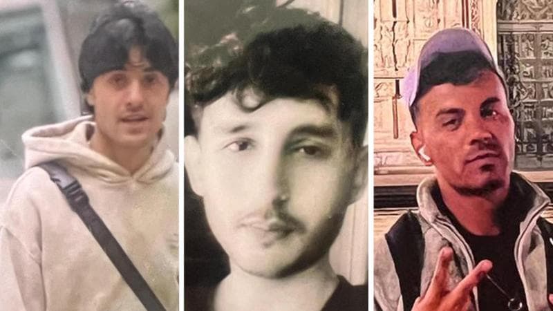 Da sinistra, i braccianti afghani Ullah Ismat Qiemi, Amin Fazal Khogjani e Safi Iayjad, bruciati vivi ad Amendolara, 4 giugno 2025. ANSA