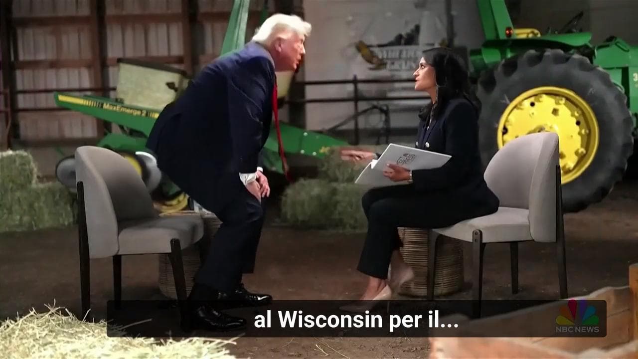 Trump interrompe l'intervista con la Nbc: "Le vostre elezioni sono truccate e voi siete corrotti"
