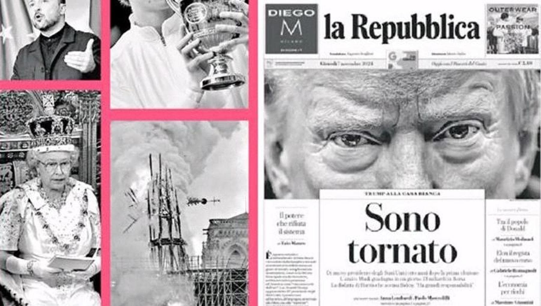 Le prime pagine di Repubblica dal 2016 al 2025: missione sal