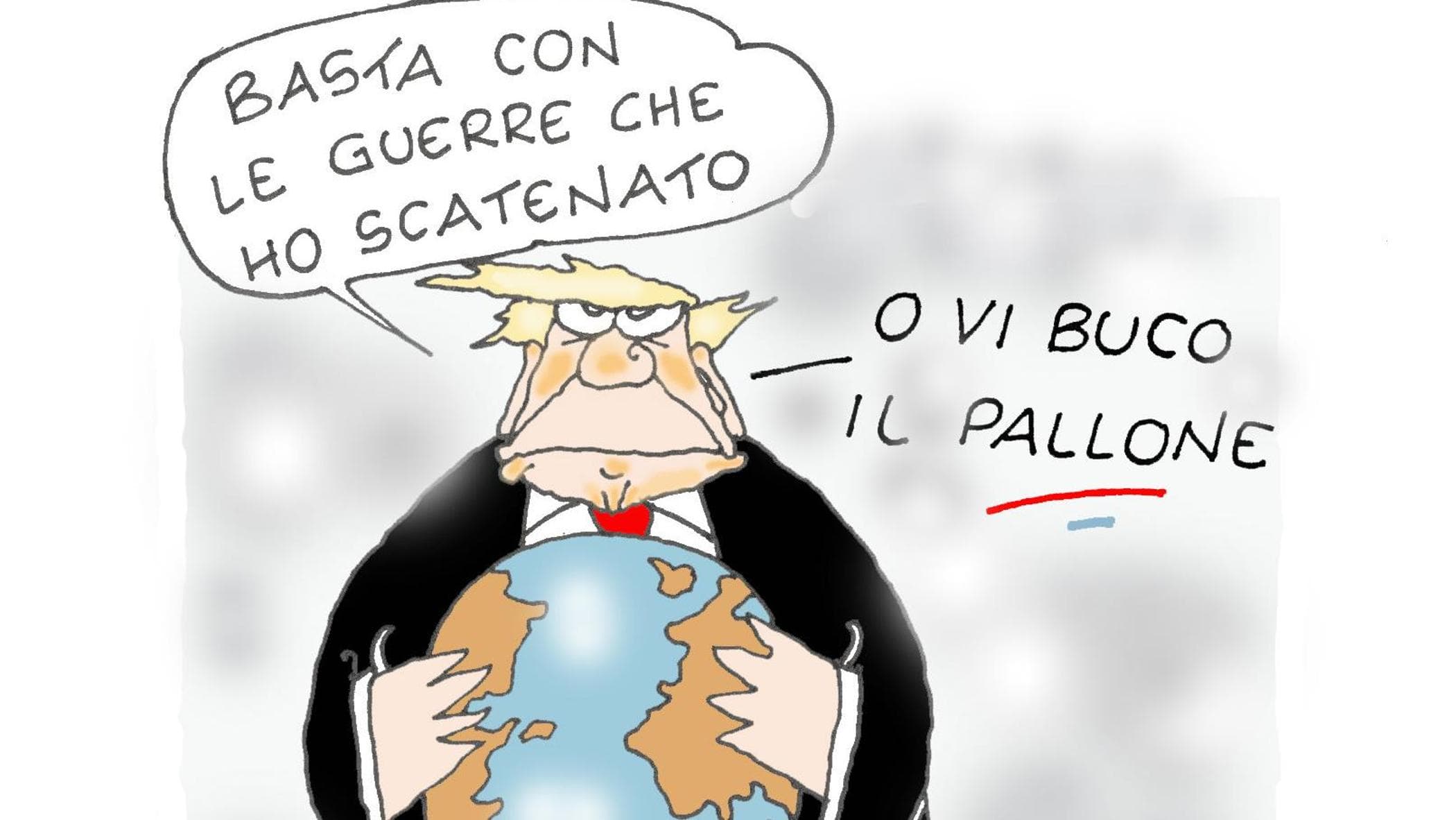 I conflitti di Trump nella vignetta di Ellekappa