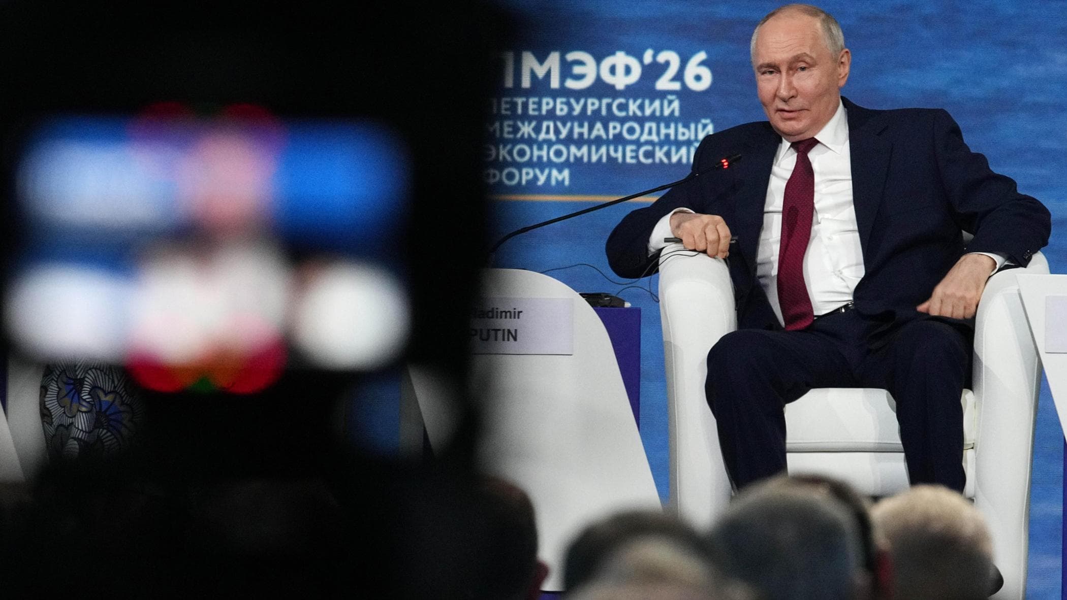 Putin spegne le telecamere a circuito chiuso che lo proteggo
