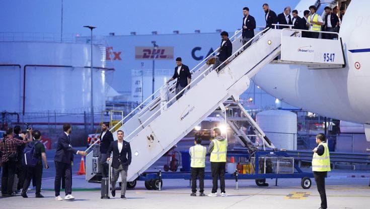 La llegada de la selección iraní a México