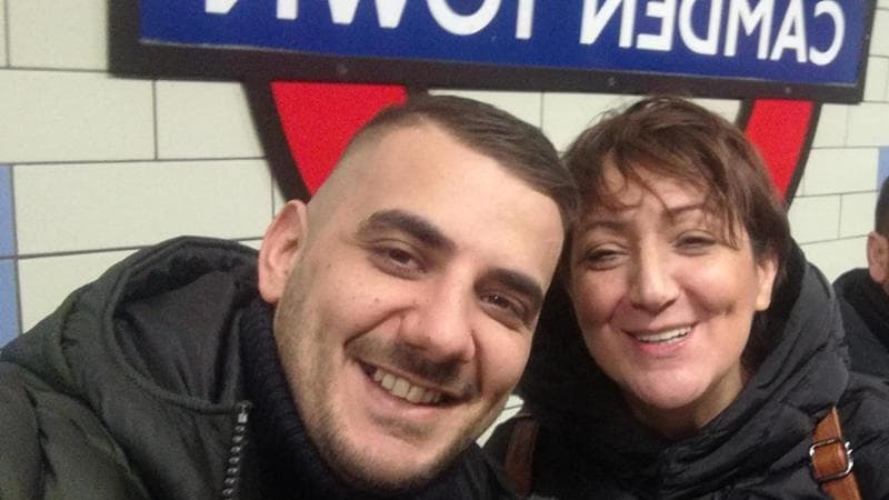 Igor Squeo con la mamma