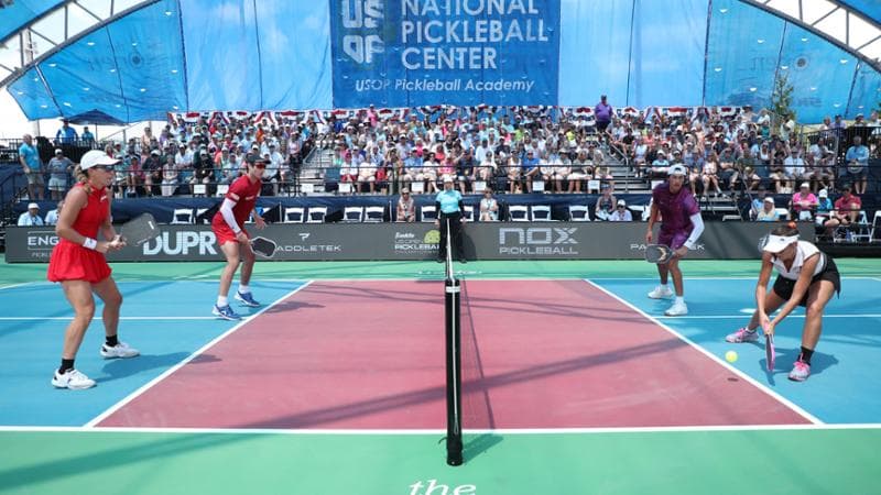 Una partita degli US Open Pickleball Championships dello scorso aprile. Bruce Yeung/Getty Images