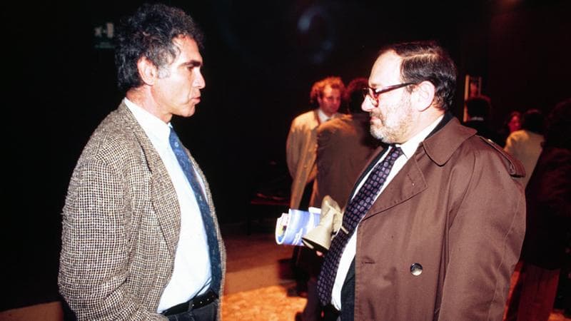 Carlo Ginzburg con Umberto Eco
