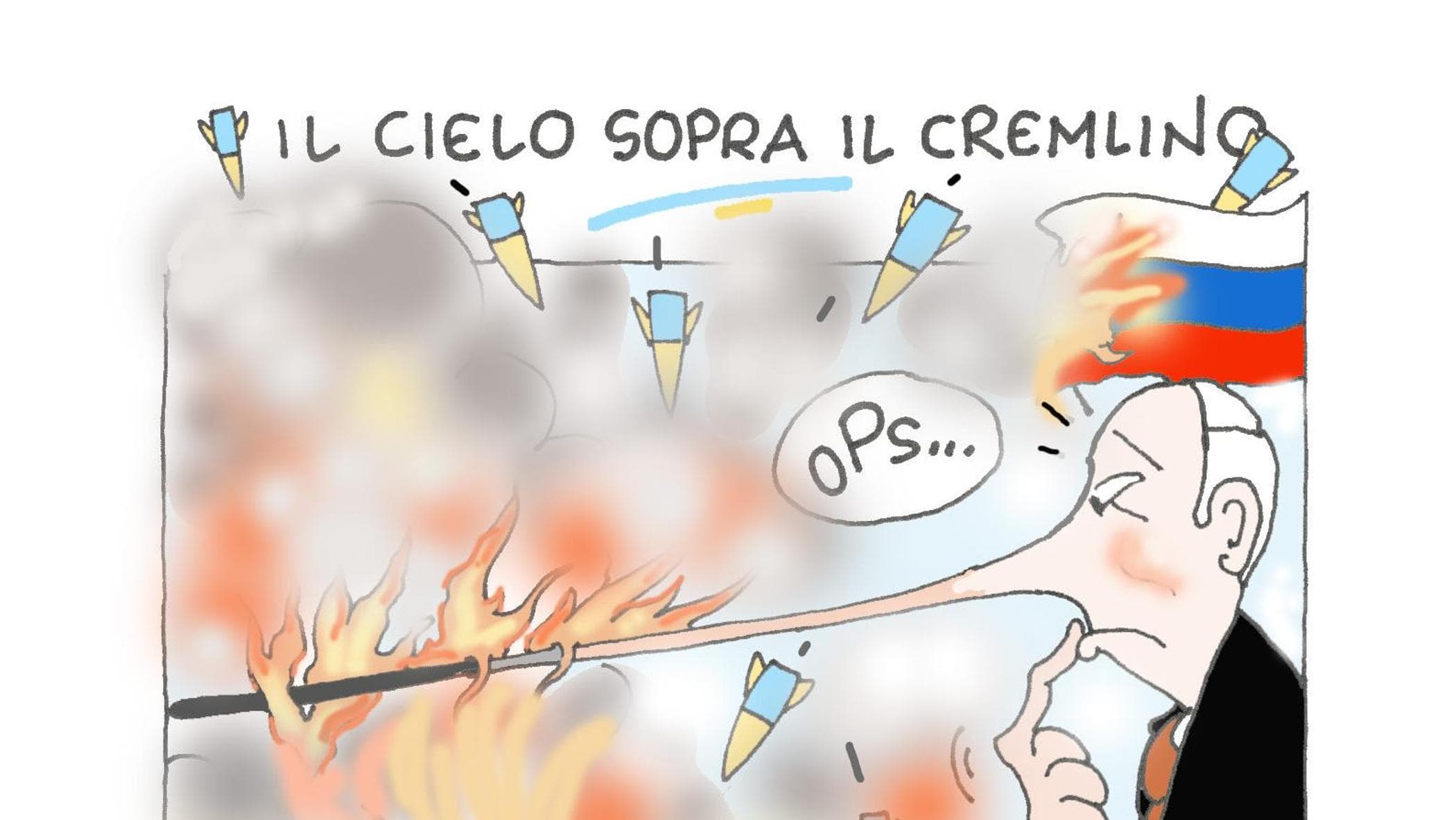 Russia-Ucraina, la vignetta di Ellekappa