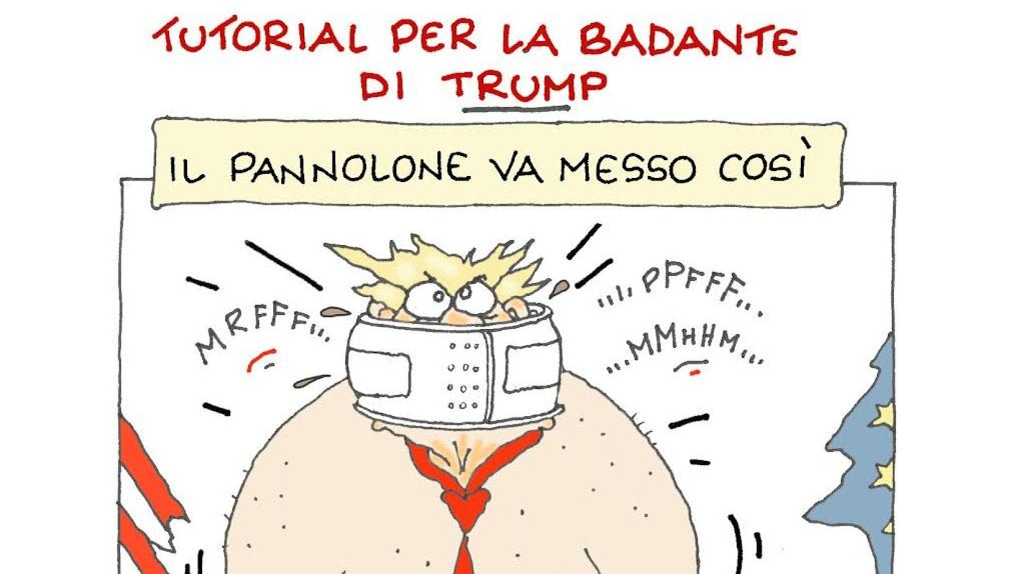 La badante di Trump: la vignetta di Ellekappa