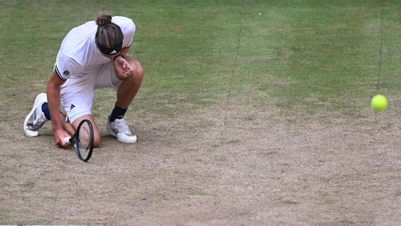 Zverev durante il match contro Fritz