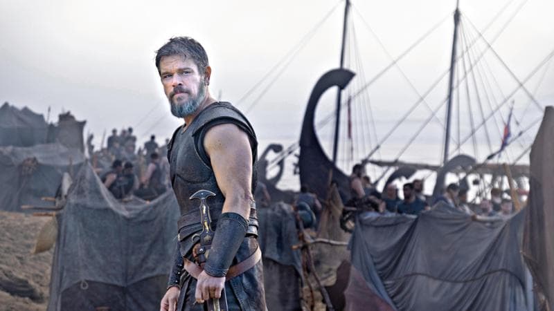 Matt Damon is Odysseus in THE ODYSSEY, written, produced, and directed by Christopher Nolan.