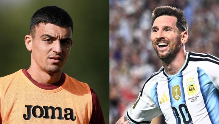 Luigi Caccavo e Leo Messi