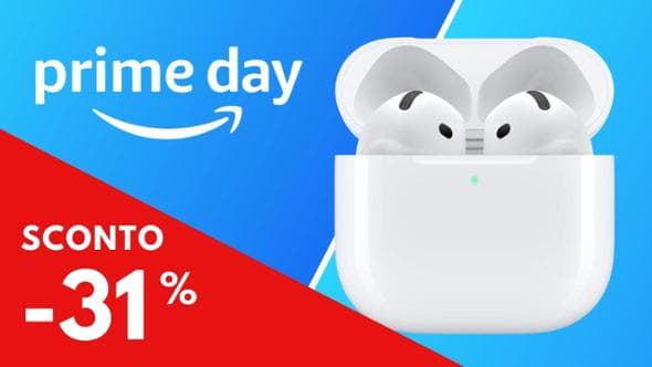 Apple Airpods 4 in super offerta: -31% con il Prime Day
