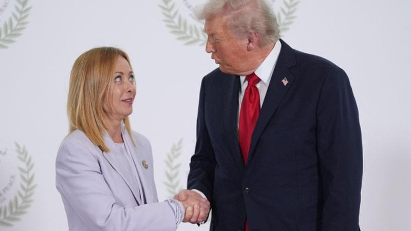 Giorgia Meloni e Donald Trump