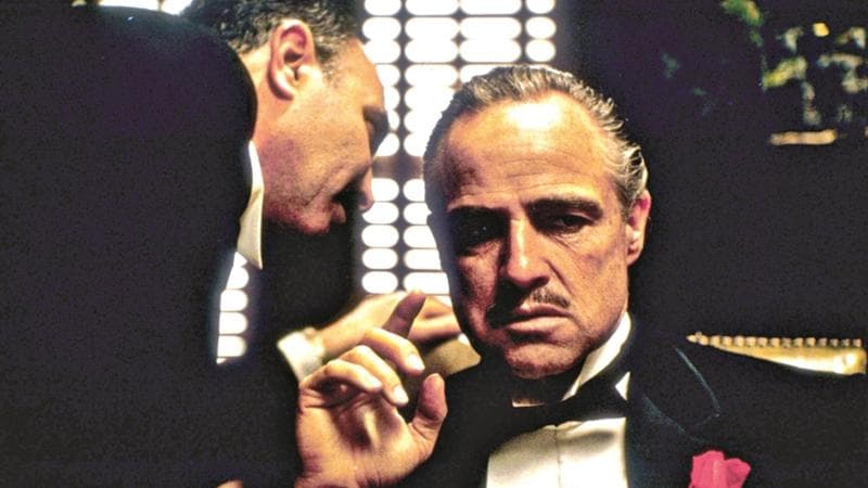 Marlon Brando nel Padrino di Francis Ford Coppola
