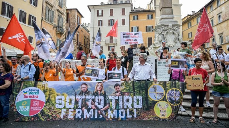 Roma, 23 giugno: sit-in contro il ddl sulla caccia